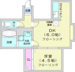 中島公園駅 徒歩15分 2階の物件間取画像